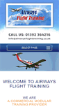 Mobile Screenshot of airwaysflighttraining.co.uk